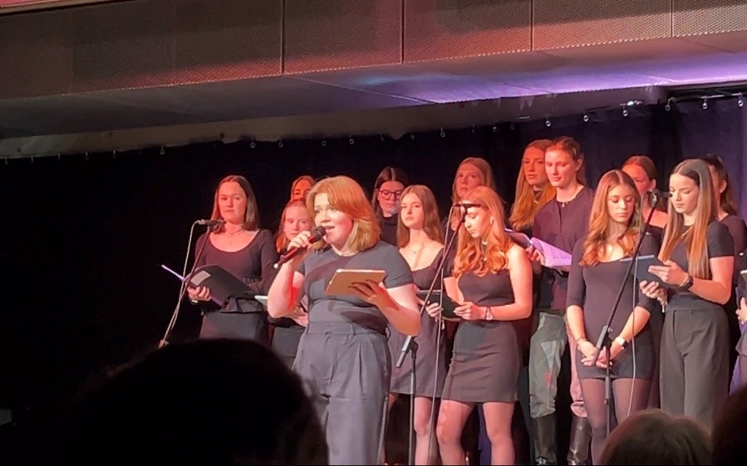 Choir solo at the School Winter Concert