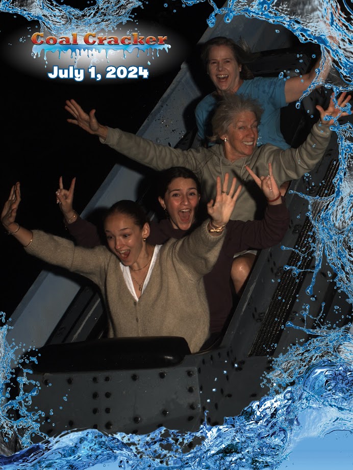 Group on flume ride